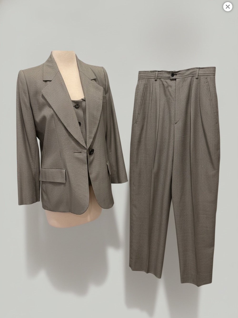 Yves Saint Laurent Rive Gauche 3 Piece Suit Set Vintage